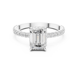 Gold Ring DDLR-1065, White Gold, view 4