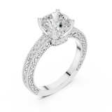 Gold Ring DDLR-977, White Gold, view 2