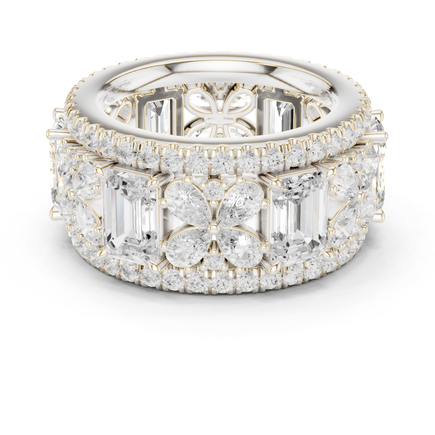 Gold Ring DDLR-305, White Gold