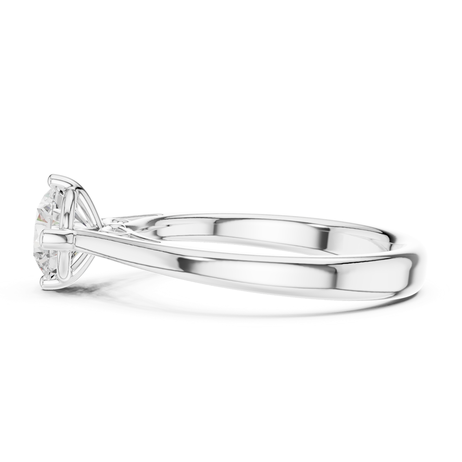 Gold Ring DDLR-556, White Gold, view 3