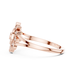 Gold Ring DR-6296, Rose Gold, view 3