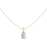 Gold Jewelry DDPO-009, Oval center stone, Yellow Gold, view 4