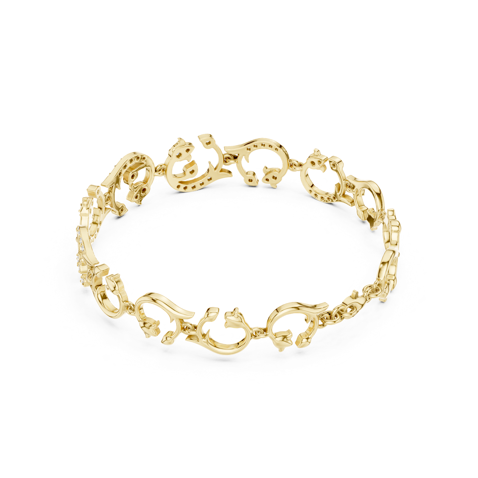 Gold Bracelet SBWB (9), Yellow Gold, view 2