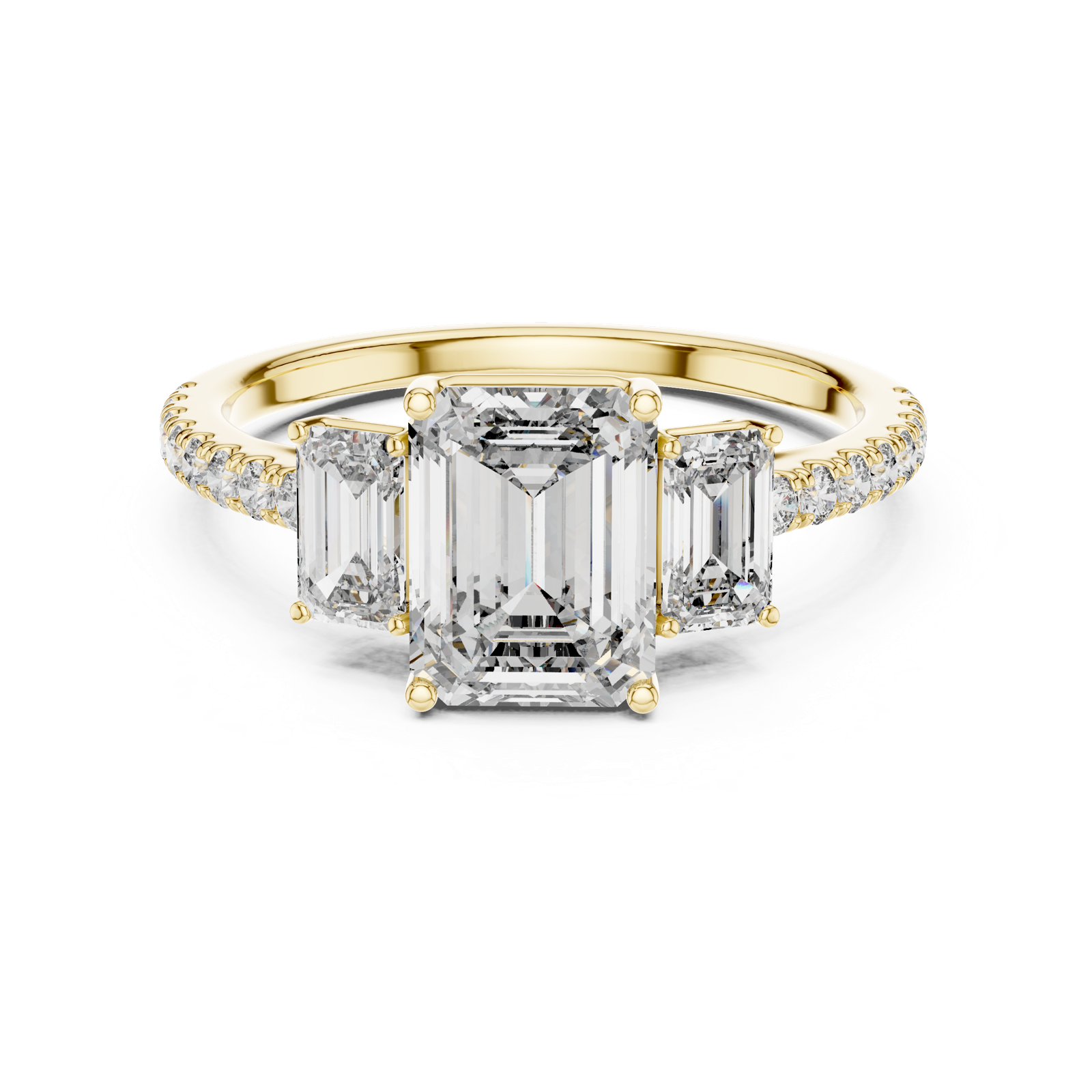 Gold Ring L03-1296, Yellow Gold, view 4