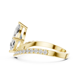 Gold Ring DDLR-1105, Yellow Gold, view 3