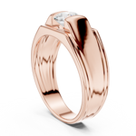 Gold Men's Ring GGR-0026, Rose Gold, view 1