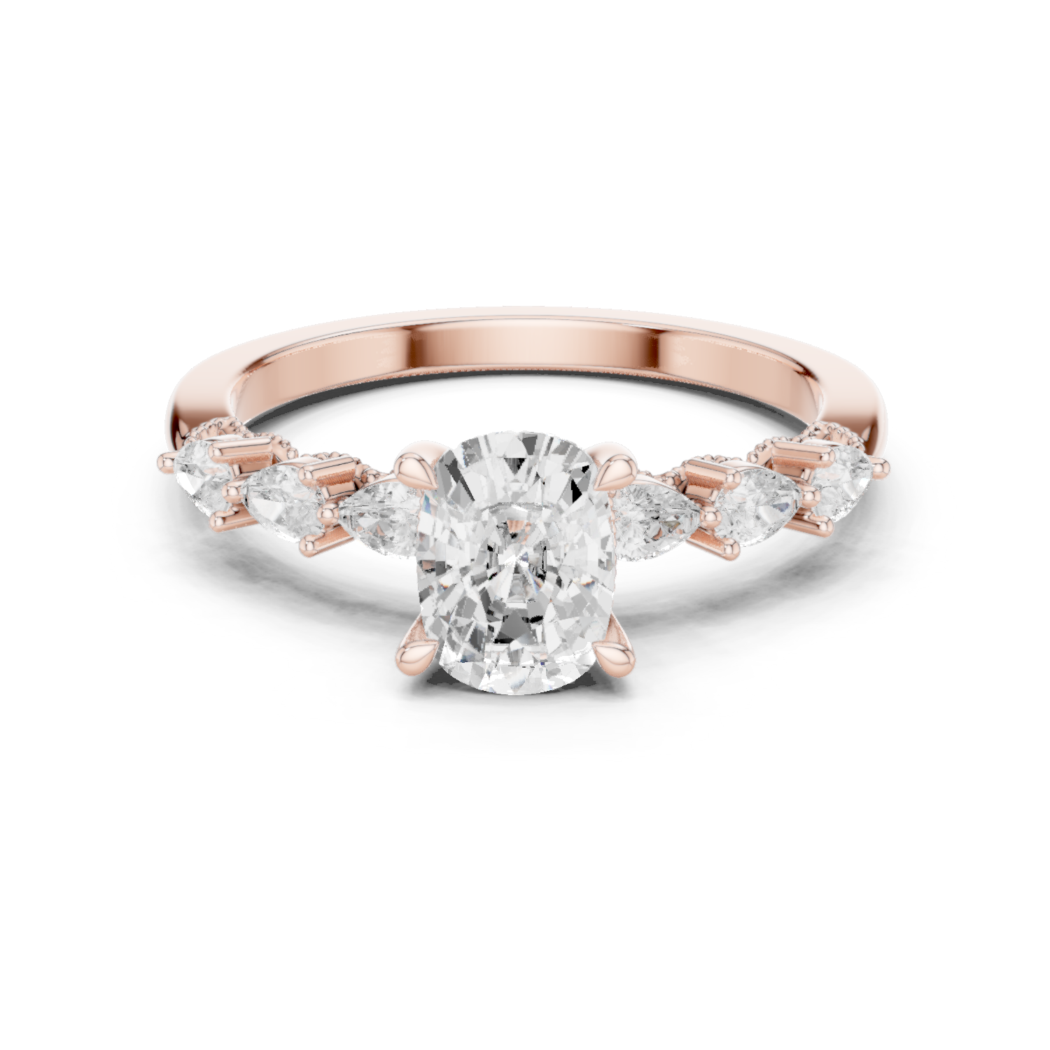 Gold Ring DDLR-907, Rose Gold