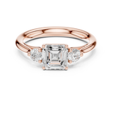 Gold Ring DDLR-724, Rose Gold, view 4