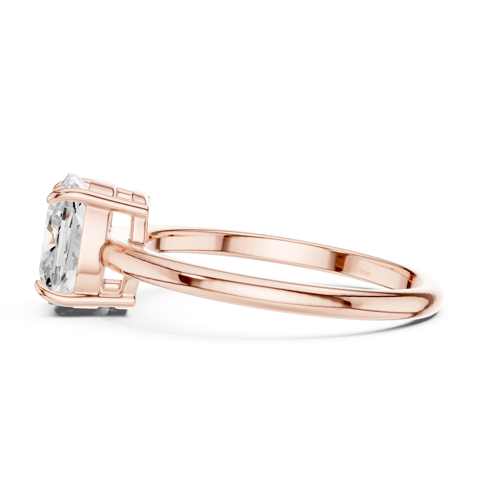 Gold Ring DDLR-808, Rose Gold, view 3