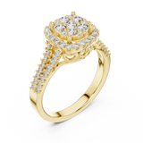 Gold Ring L03-1242, Yellow Gold, view 2