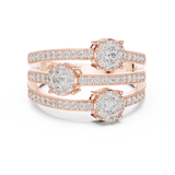 Gold Ring 19-120020L, Rose Gold, view 4