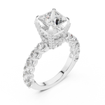 Gold Ring LR-0057, White Gold, view 2