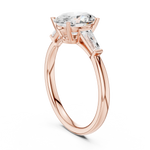 Gold Ring DDLR-287, Rose Gold, view 1