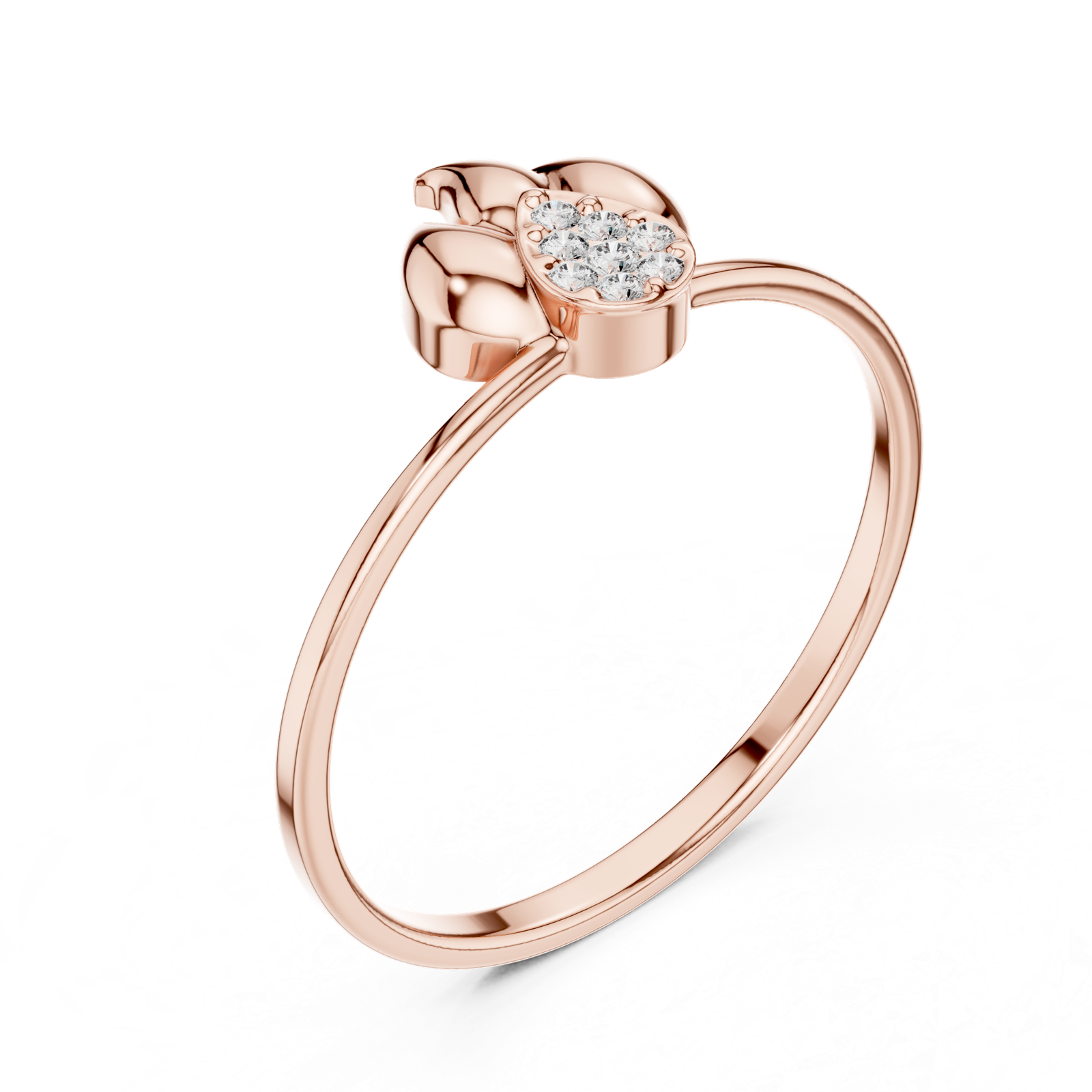 Gold Ring 1 (170), Rose Gold, view 2
