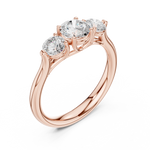 Gold Ring DDLR-667, Rose Gold, view 2