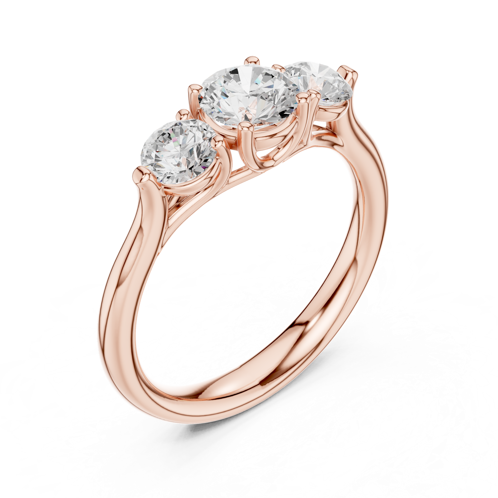 Gold Ring DDLR-667, Rose Gold, view 2