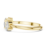 Gold Ring HLR-106, Yellow Gold, view 3