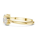 Gold Ring HLR-106, Yellow Gold, view 3