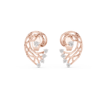 Gold Earrings 12-10026@E, Rose Gold