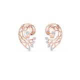Gold Earrings 12-10026@E, Rose Gold