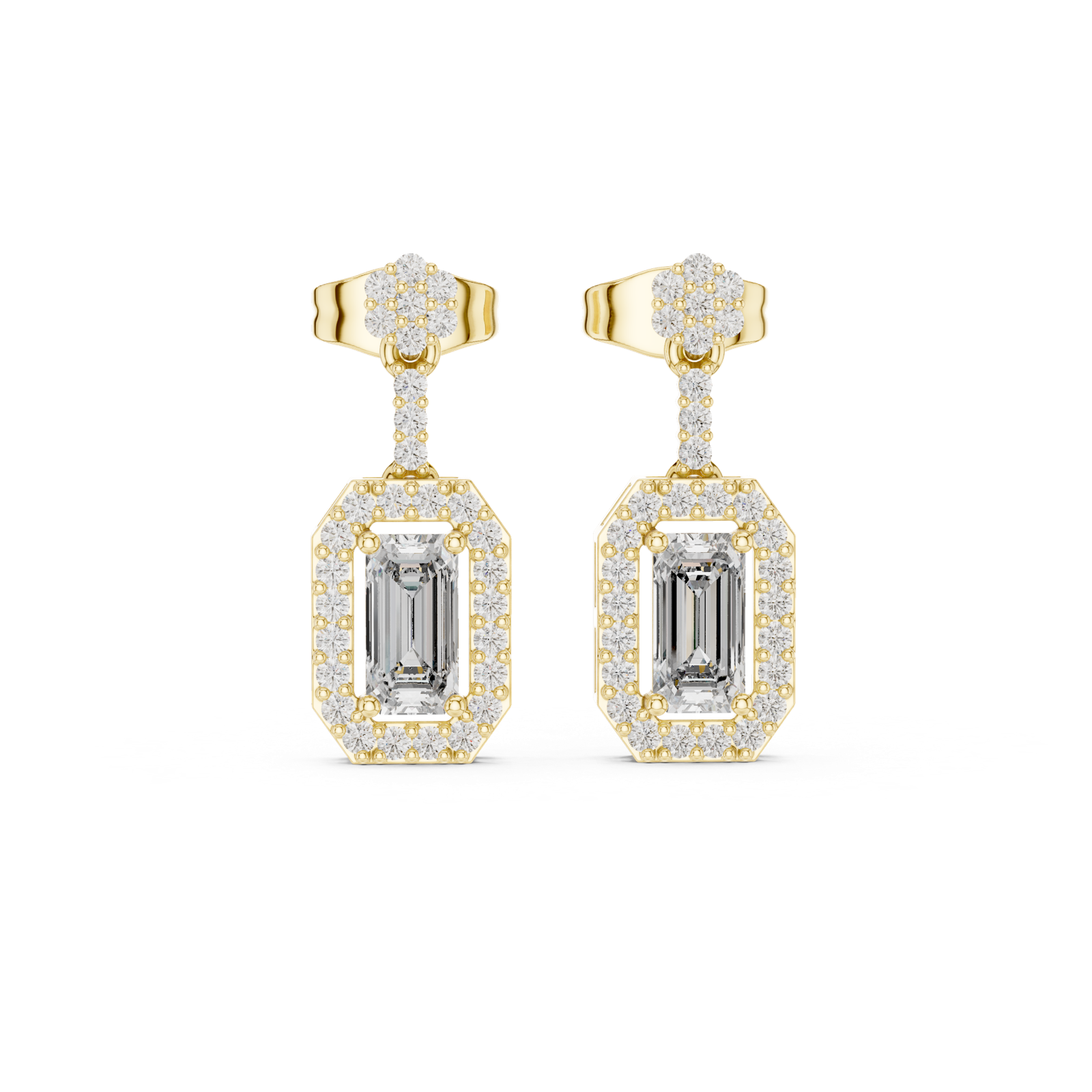 Gold Earrings 3-10011E_156_S, Yellow Gold