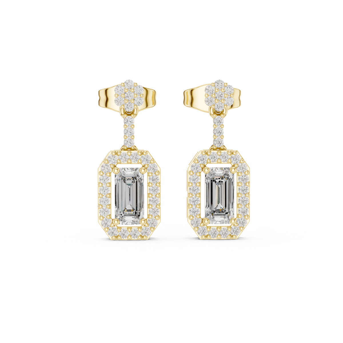 Gold Earrings 3-10011E_156_S, Yellow Gold