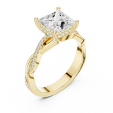 Gold Ring DDLR-883, Yellow Gold, view 2