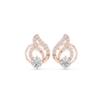 Gold Earrings Earring, Rose Gold, view 4