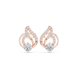 Gold Earrings Earring, Rose Gold, view 4