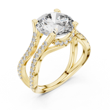 Gold Ring DDLR-155, Yellow Gold, view 2