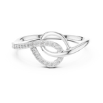 Gold Ring 12-10041@L, White Gold