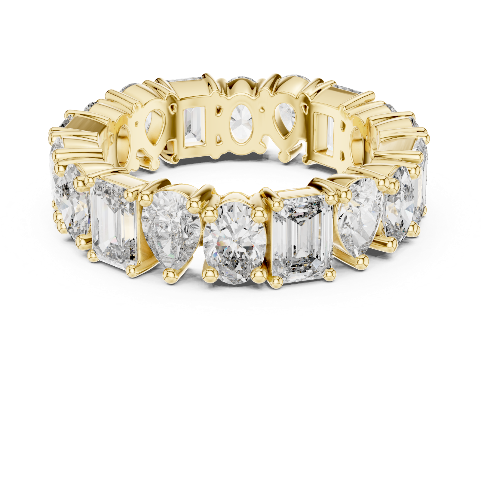 Gold Ring DDLR-239, Yellow Gold, view 4
