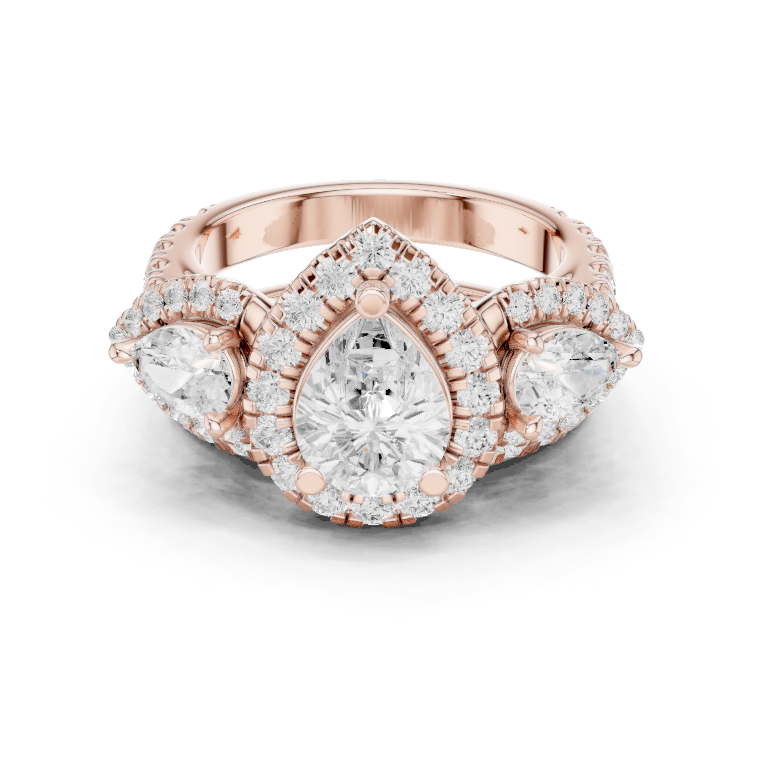Gold Ring DDLR-298, Rose Gold