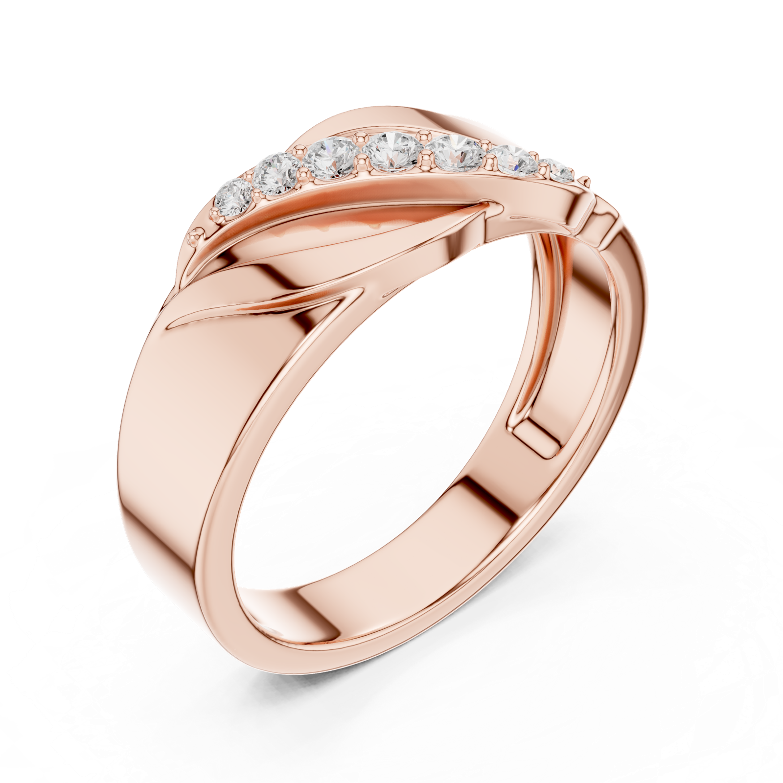 Gold Ring SBMR(27), Rose Gold, view 2