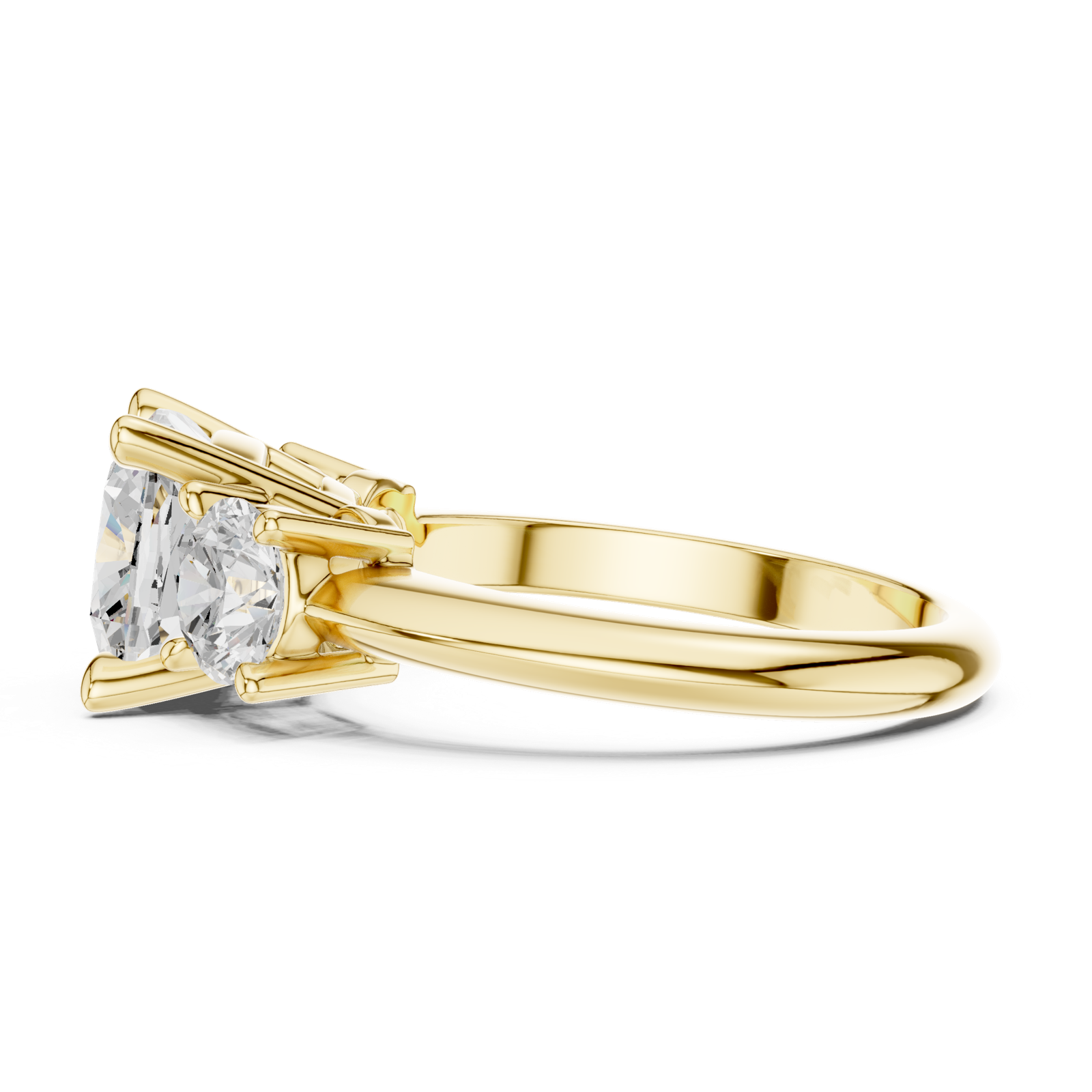 Gold Ring DDLR-900, Yellow Gold, view 3