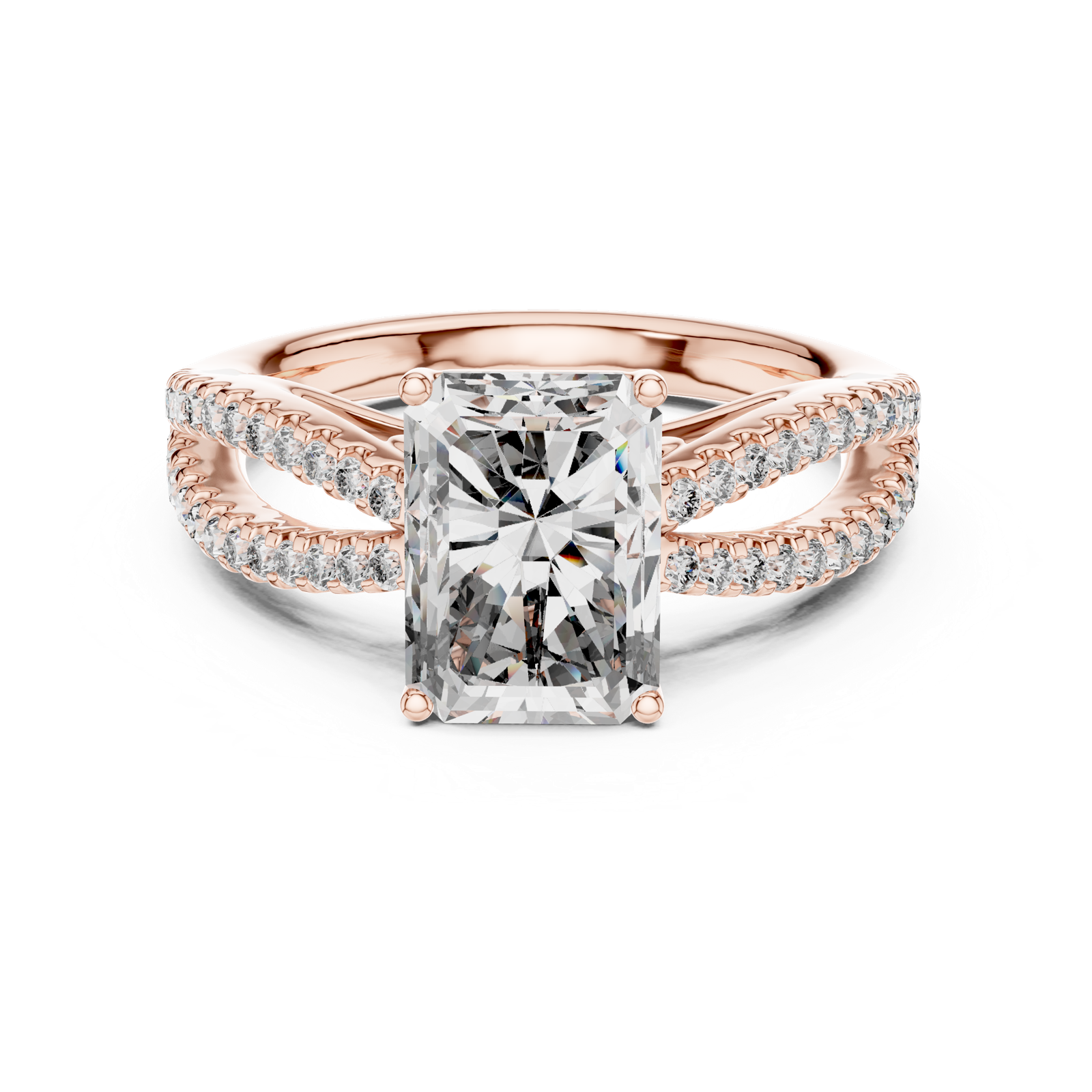 Gold Ring L03-704, Rose Gold