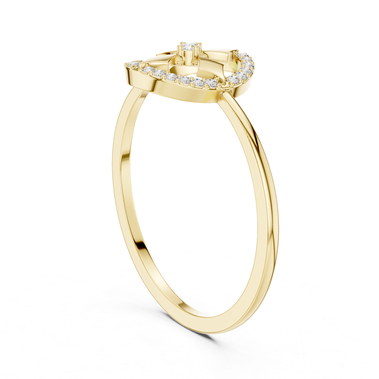 Gold Ring DR-6154, Yellow Gold