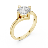 Gold Ring DDLR-804, Yellow Gold, view 2