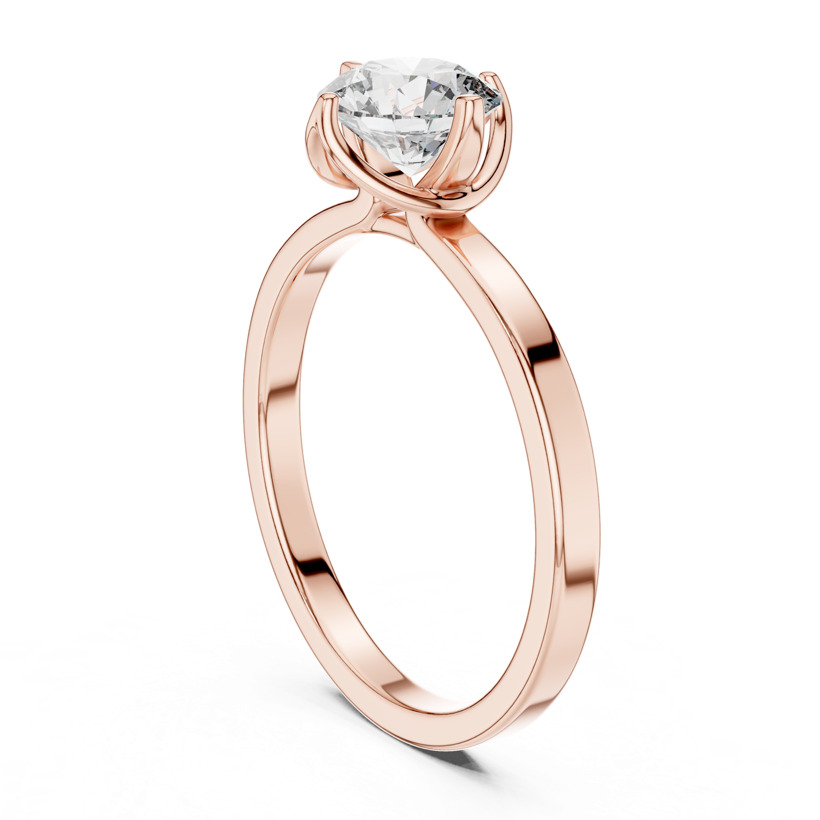 Gold Ring LR-0018, Rose Gold, view 1