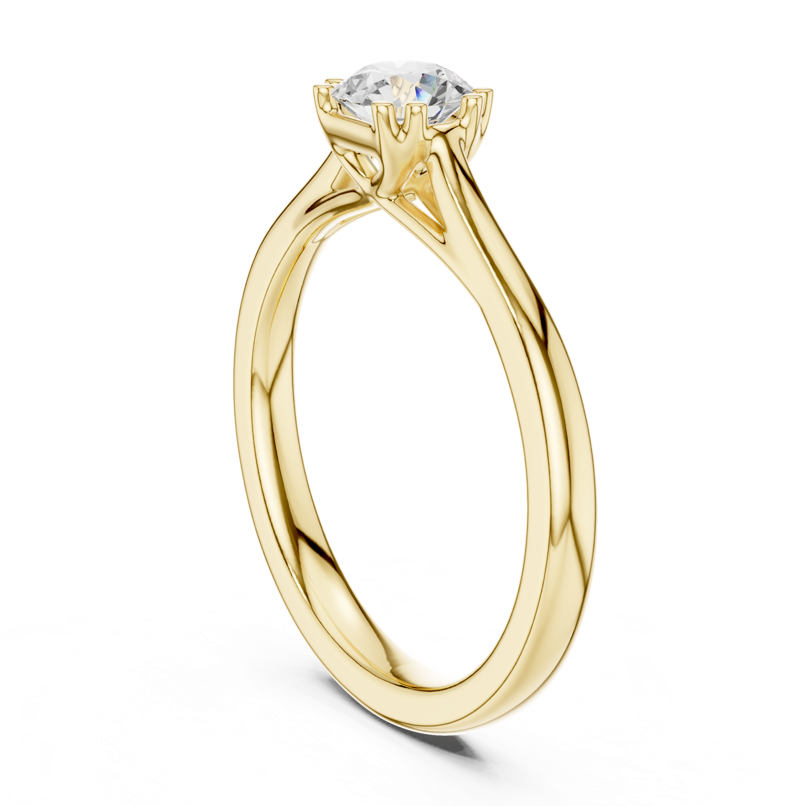 Gold Ring DDLR-551, Yellow Gold, view 1
