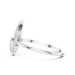 Gold Ring DR-3430, White Gold, view 3