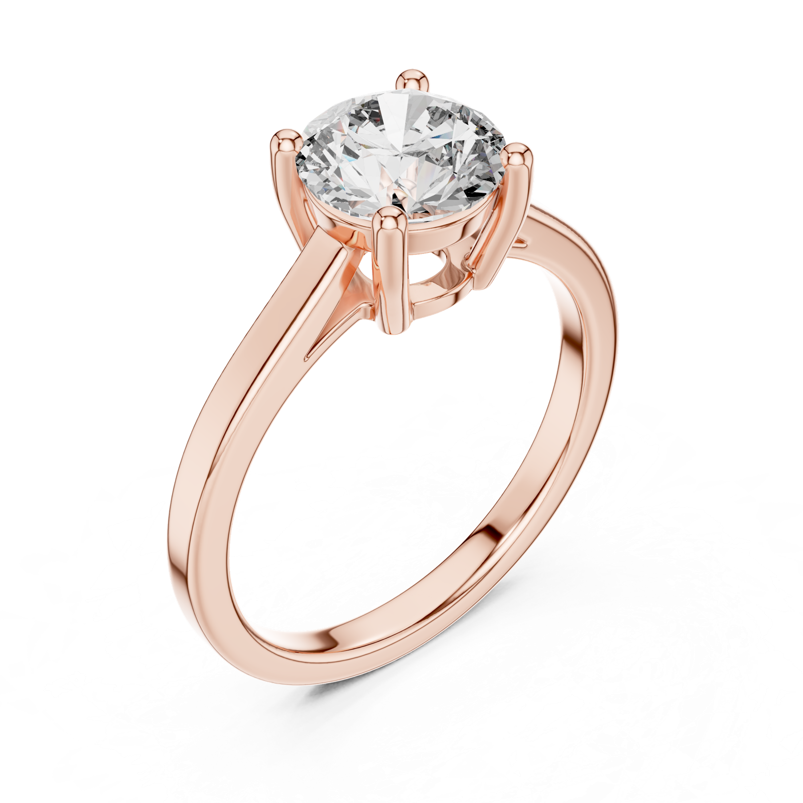 Gold Ring DDLR-066, Rose Gold, view 2