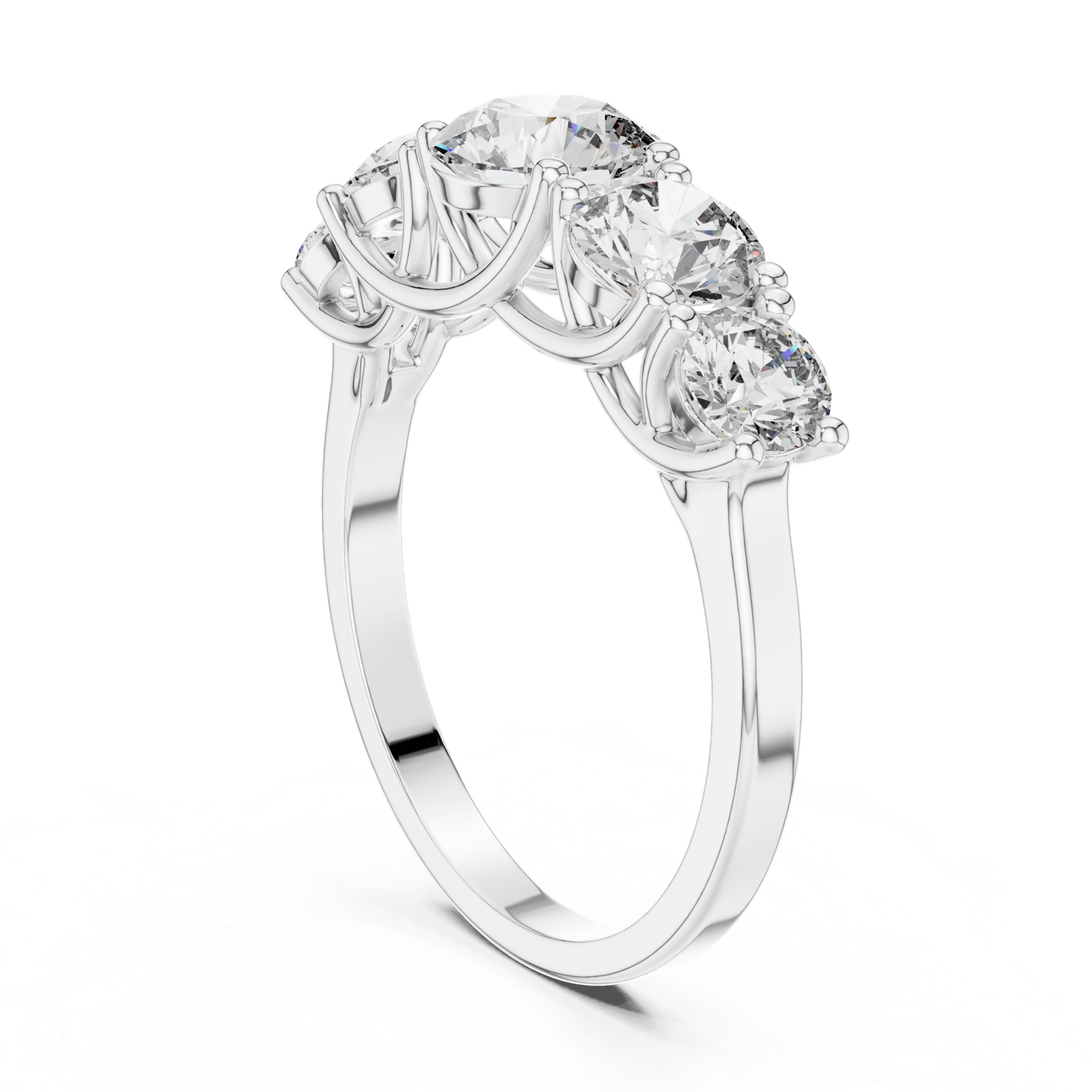Gold Ring ALR-70, White Gold