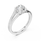 Gold Ring DDLR-544, White Gold, view 2