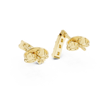Gold Earrings 9-10070E, Yellow Gold, view 3