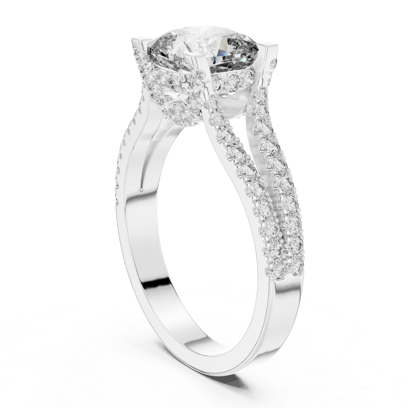 Gold Ring DDLR-182, White Gold