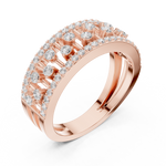 Gold Ring DDLR-775, Rose Gold, view 2