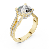Gold Ring DDLR-182, Yellow Gold, view 2