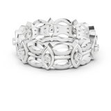 Gold Ring R46, White Gold