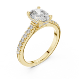 Gold Ring DDLR-249, Yellow Gold, view 2